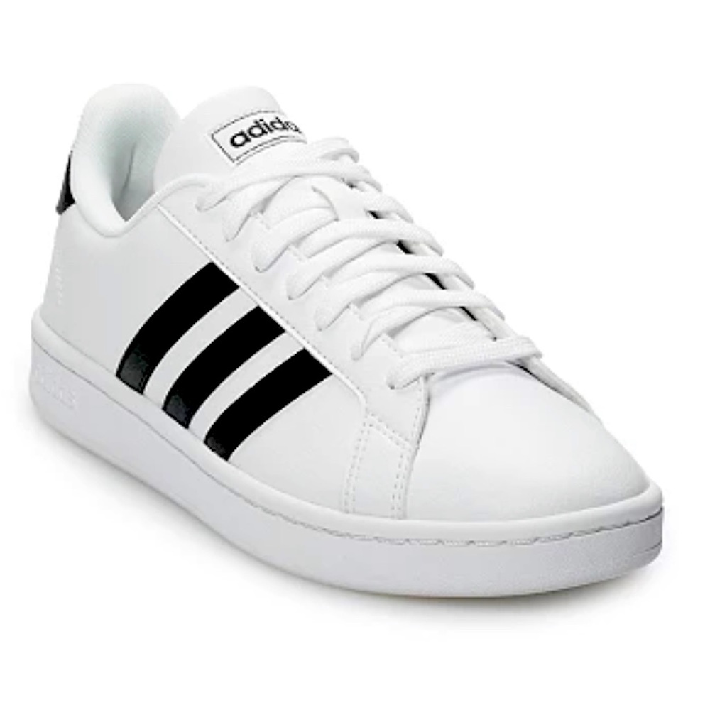 Adidas women sneakers size 8-5 white and black